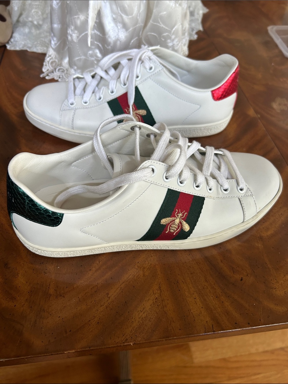 Gucci Ace white leather sneakers